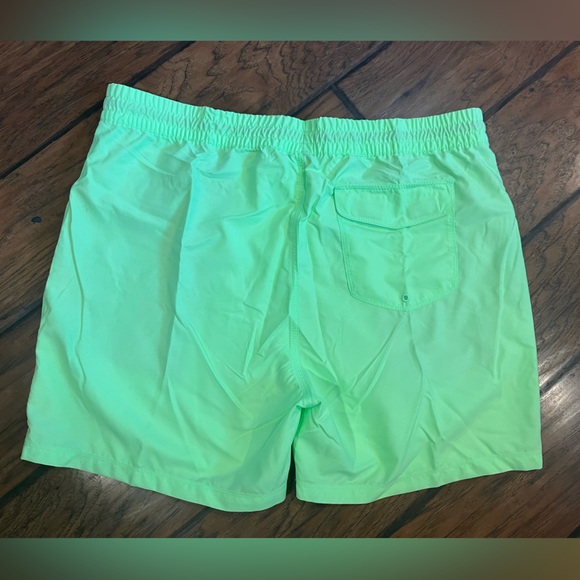 Hurley Volleyball Swim Trunks men’s XL neon yellow green 38 waist pockets NWT - Picture 8 of 11